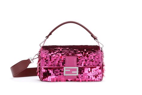 pink fendi bag|Fendi pink sequin baguette.